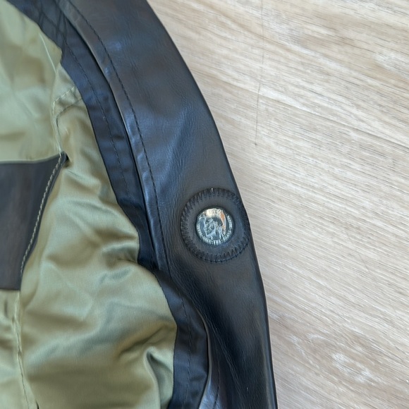 Diesel Men's J-Reed-Mix Jacket green and black - Picture 10 of 14